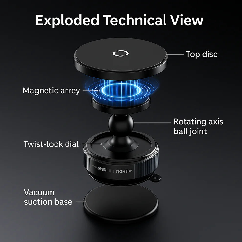 MagTack™ Vaccum-Lock Phone Mount