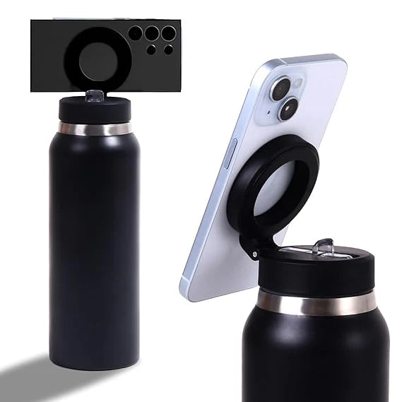 MagSip™ | Water Bottle + Tripod + Phone Stand