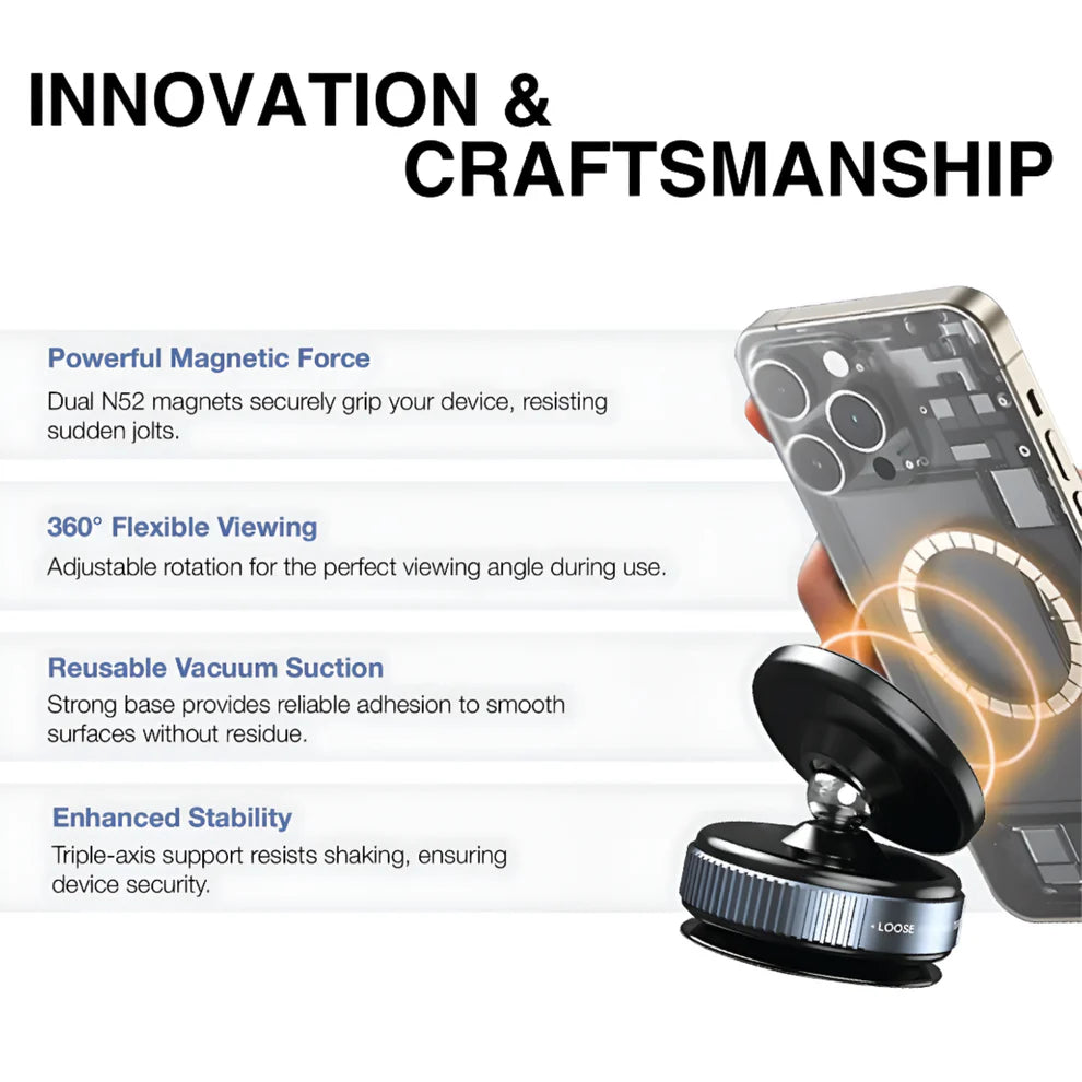 MagTack™ Vaccum-Lock Phone Mount