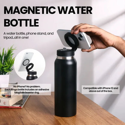 MagSip™ | Water Bottle + Tripod + Phone Stand